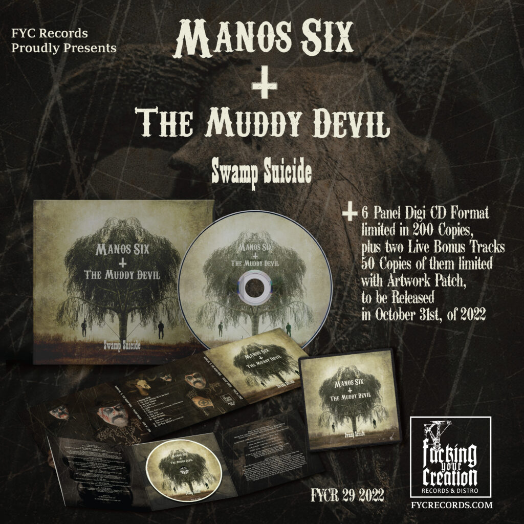 Manos Six and the Muddy Devil 6-Panel Digi CD Release, plus Merch